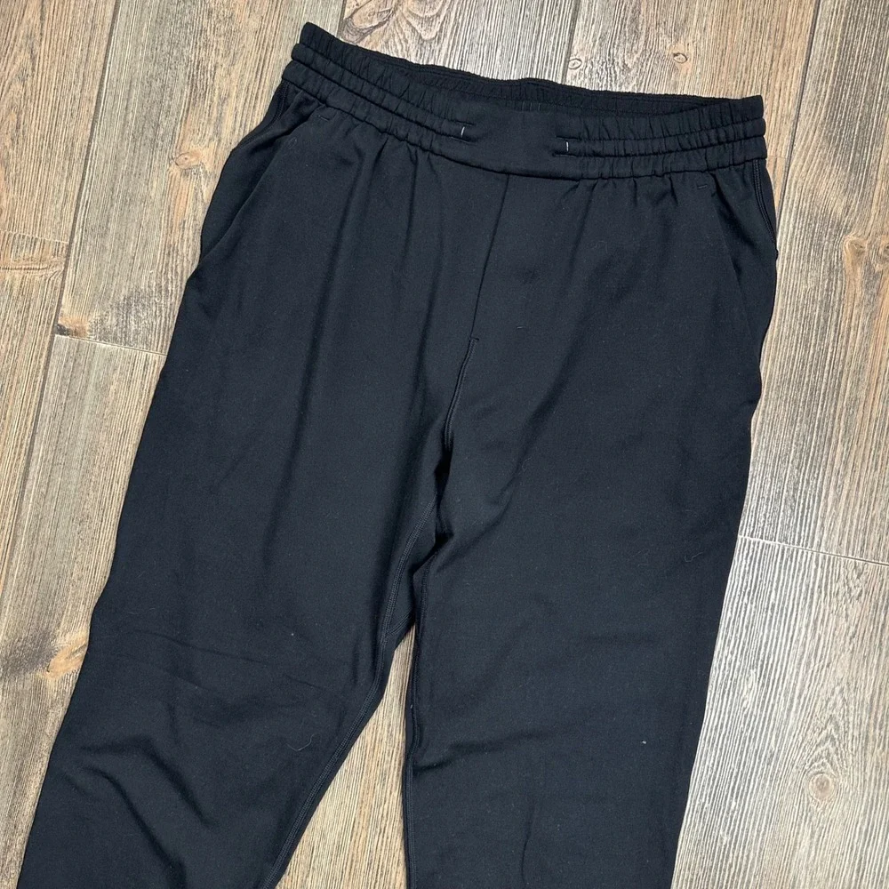 Lululemon Soft Jersey Jogger Mens Small Black Tapered Athletic Pants LM5AY2S